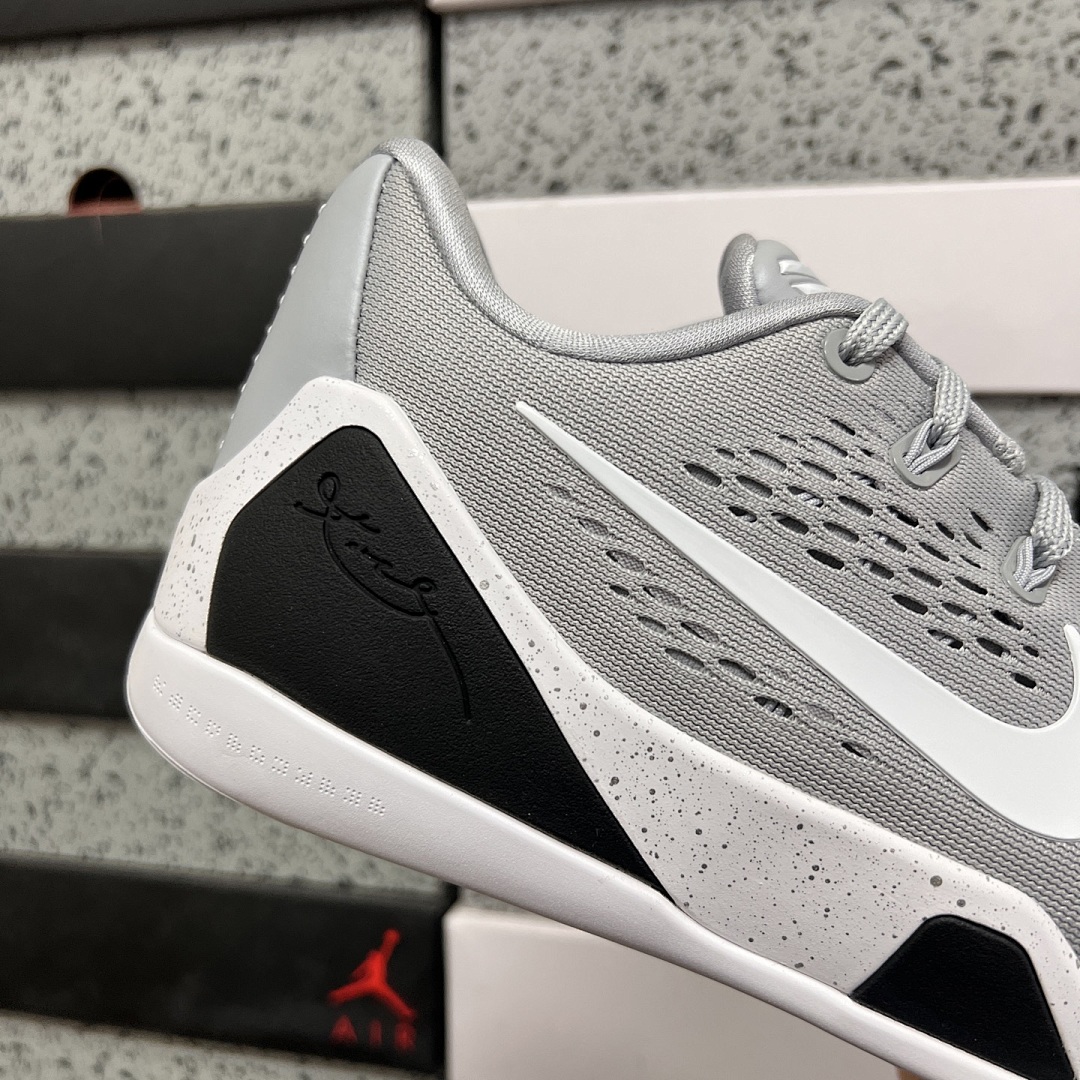Nike Kobe 9 EM Low Protro TB Wolf Grey ZK9 (White) - Image 8