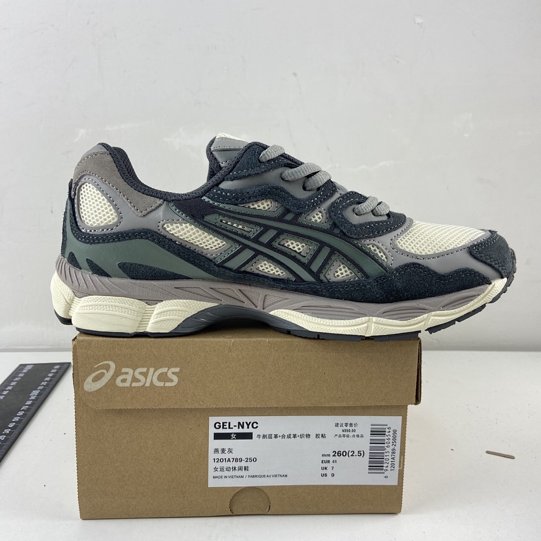 ASICS Gel-NYC Oatmeal Obsidian Grey NYC - Image 4