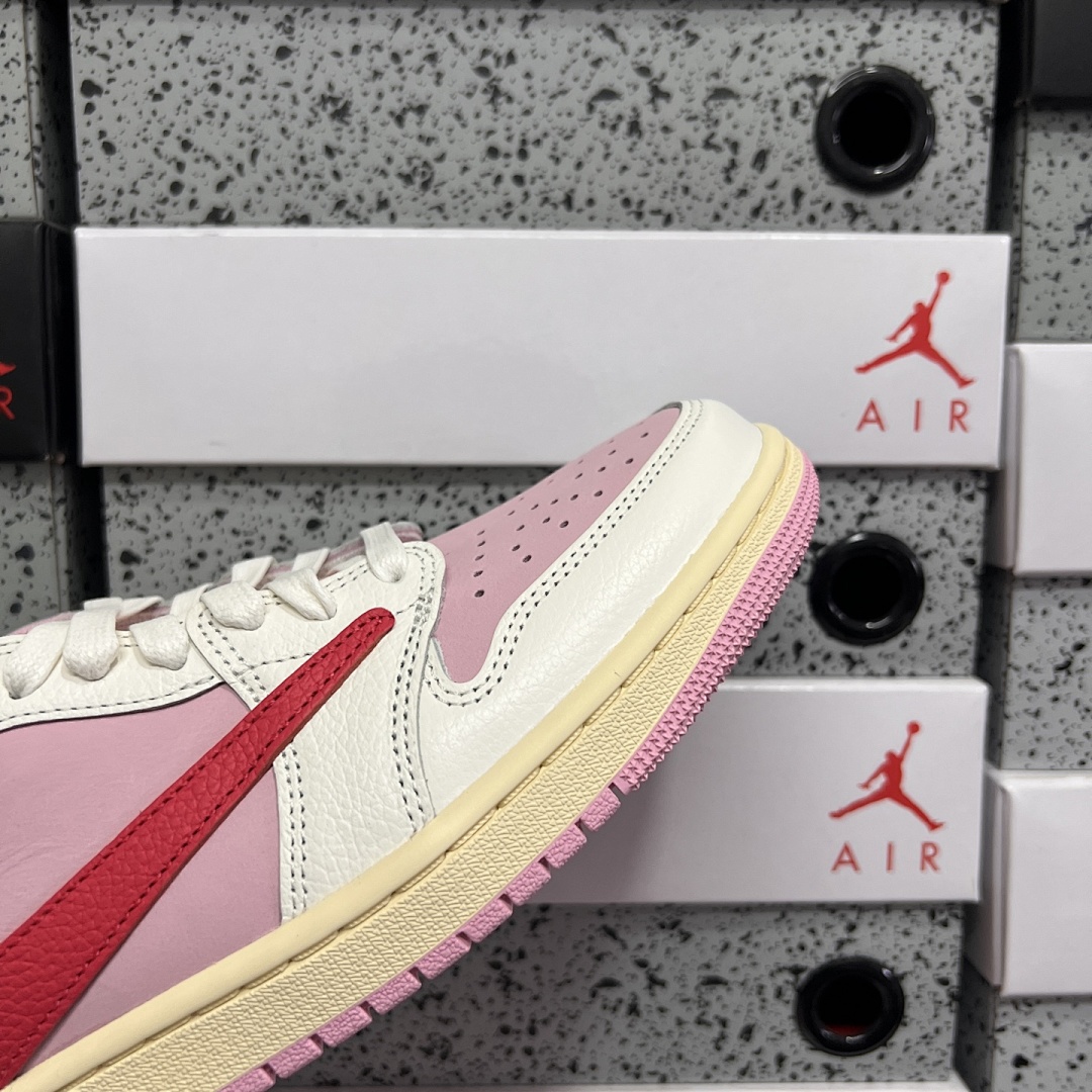Nike Jordan 1 Retro Low OG SP Travis Scott Shy (Pink) - Image 8