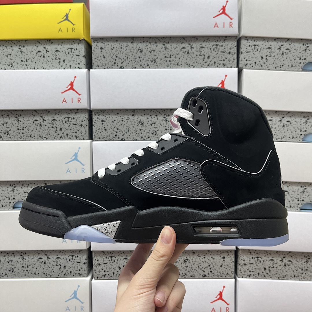 Nike Jordan 5 Retro OG Black Metallic Reimagined HF3975-001 (Silver) - Image 3