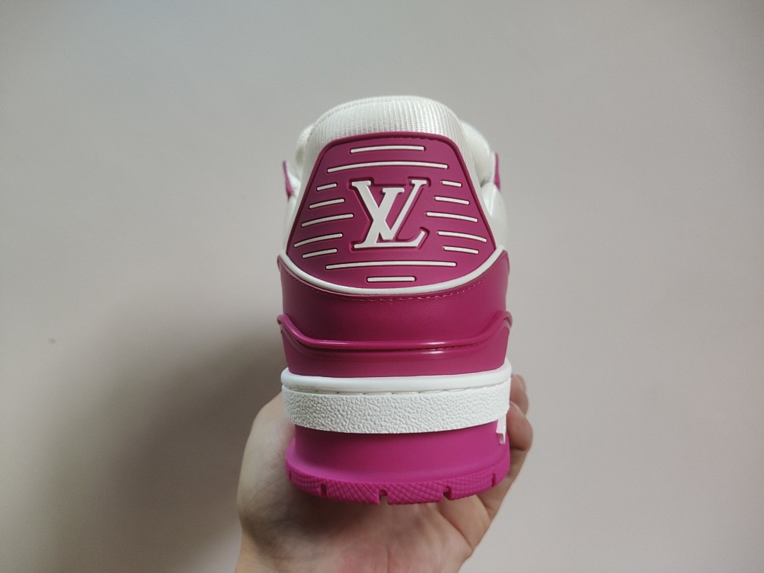 Louis Vuitton LV Trainer White Fuchsia - Image 2