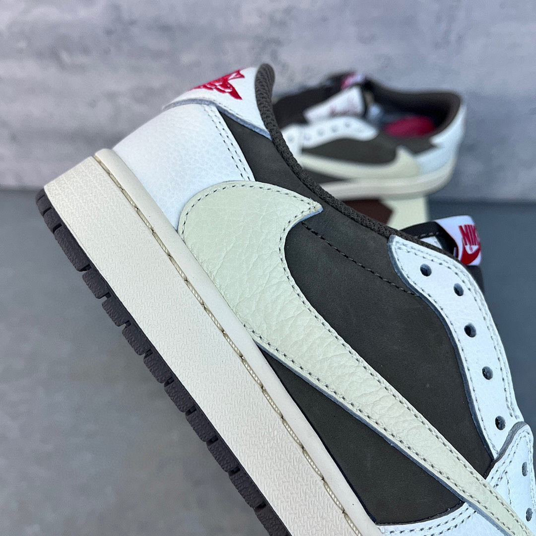 Chanel Travis Scott X Air Jordan 1 Low "Sail And Ridgerock - Image 5