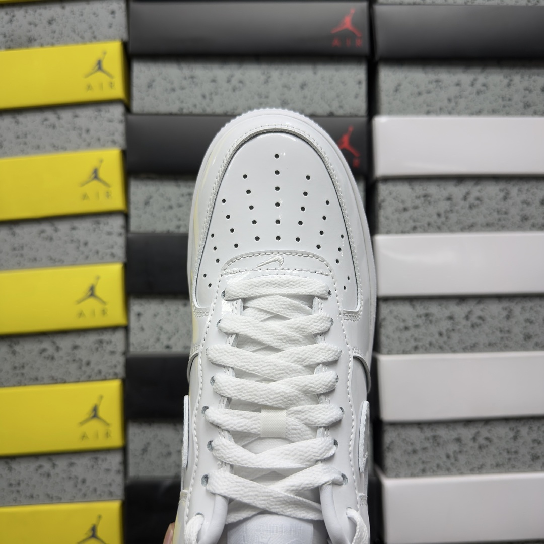 Nike Air Force 1 Low '07 Premium White Patent - Image 6