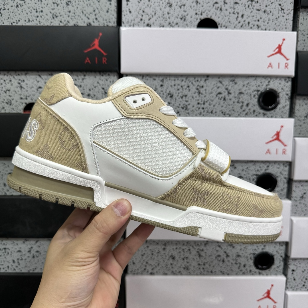 Louis Vuitton Trainer (White Khaki) - Image 7