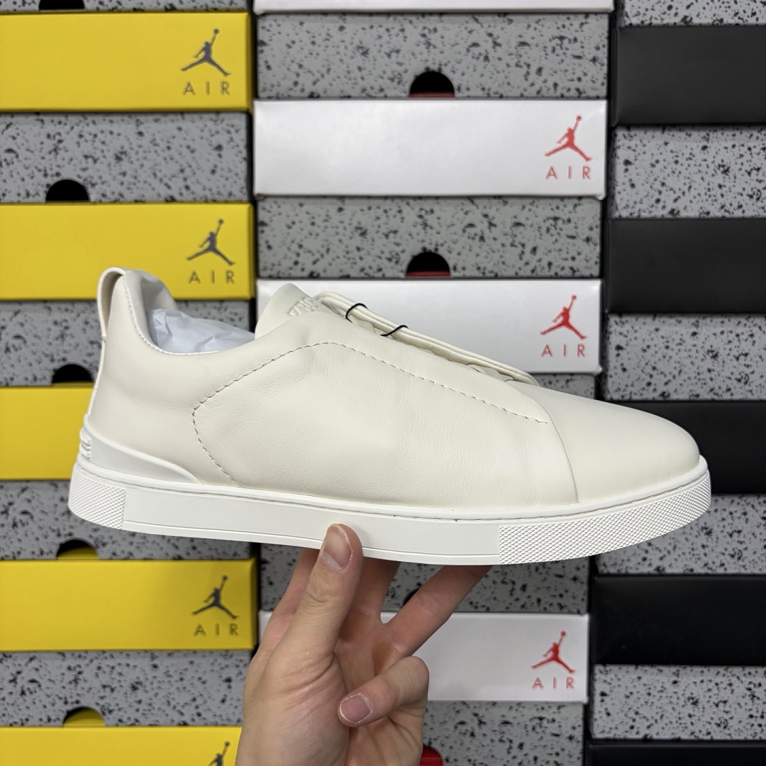 Zegna Deerskin Triple Stitch (White) - Image 3