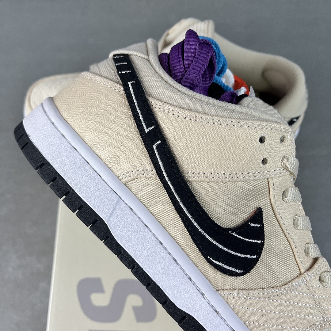 Nike Albino & Preto X Nk SB Dunk Low "Pearl (White") - Image 7