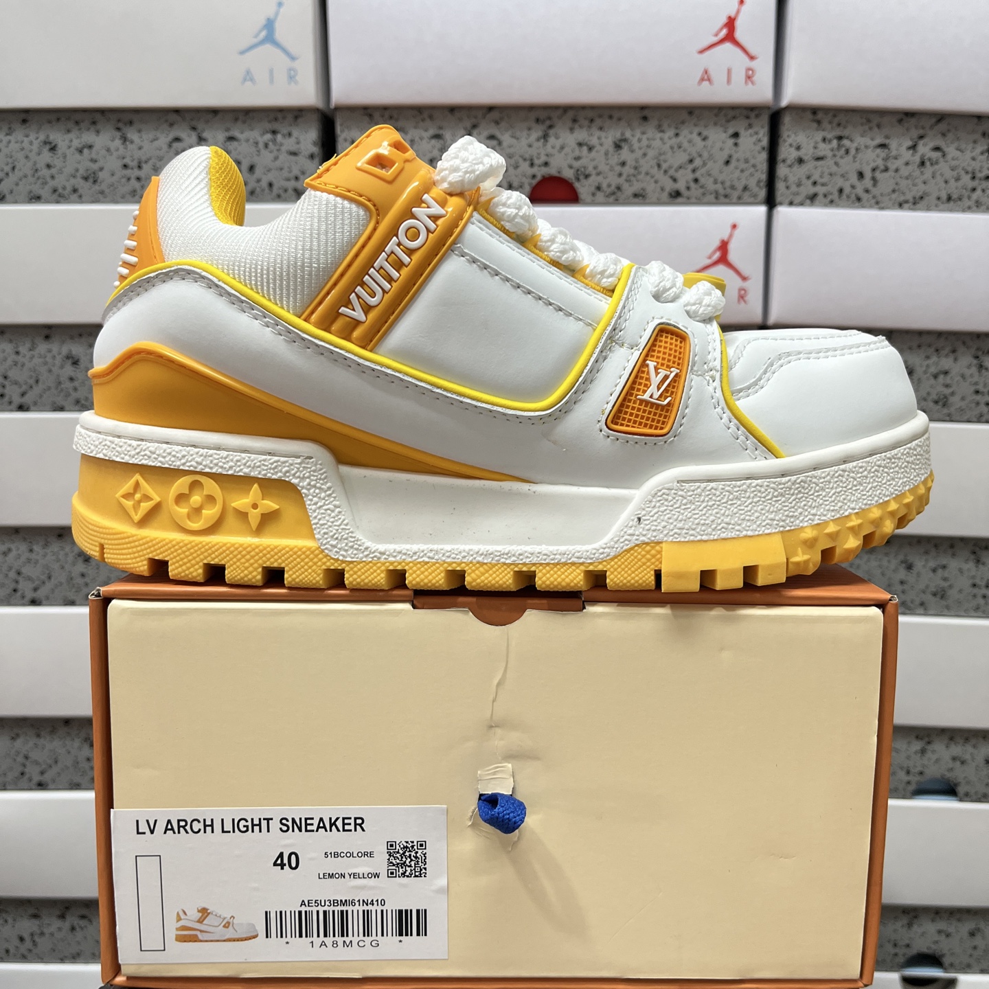Louis Vuitton Trainer Maxi (Orange White) - Image 10