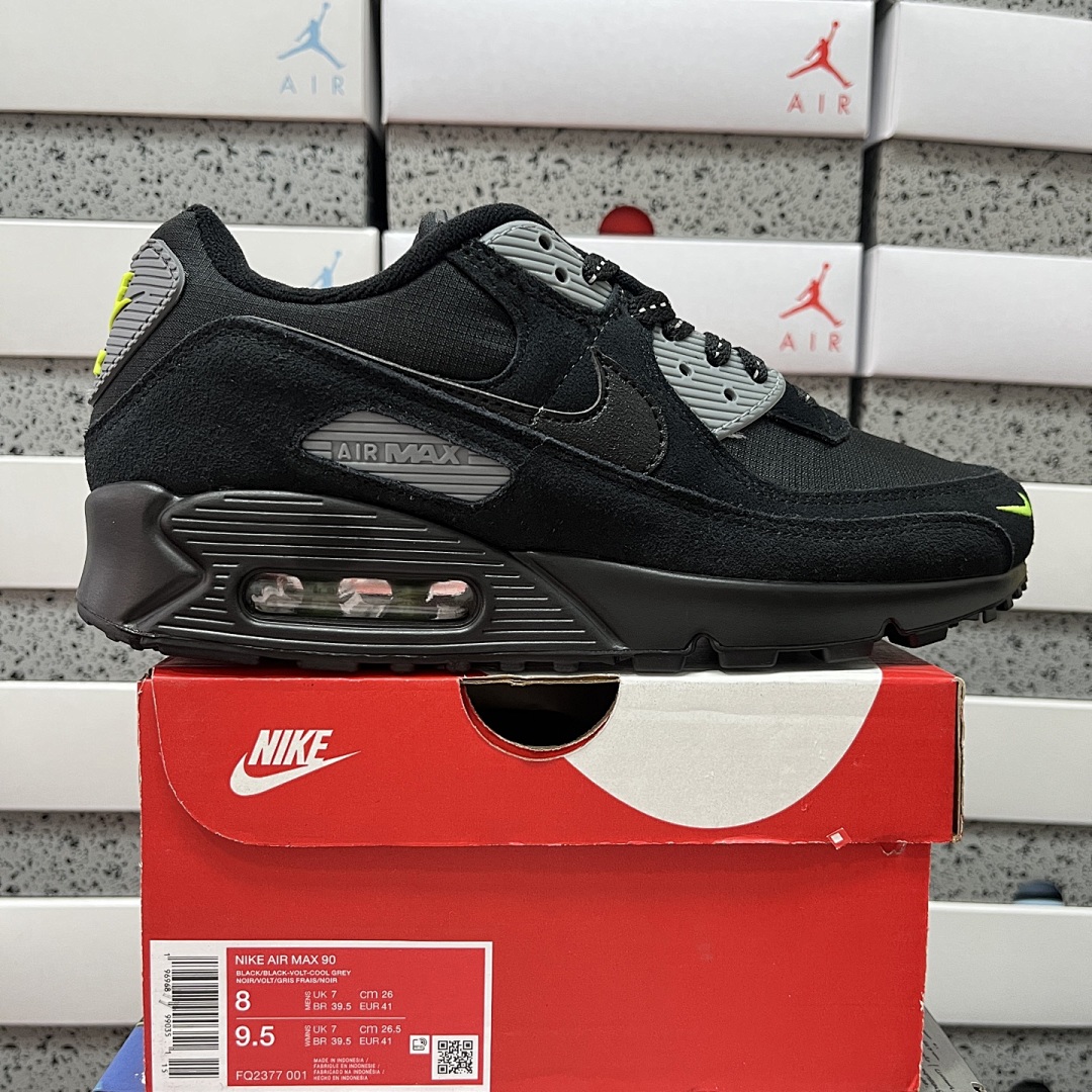 Nike Air Max 90 Black Volt Cool Grey FQ2377-001