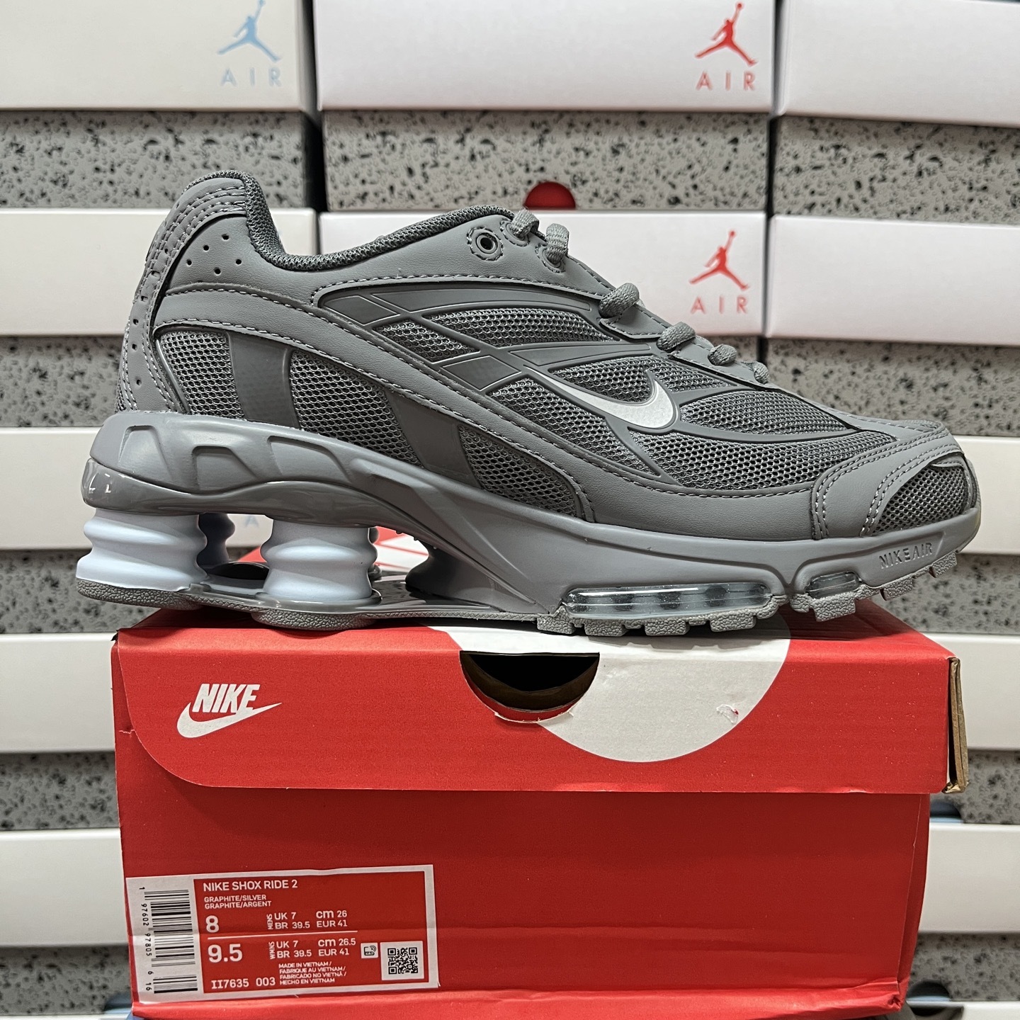 Nike Shox Ride 2 Cool Grey Celestine (Blue) - Image 10