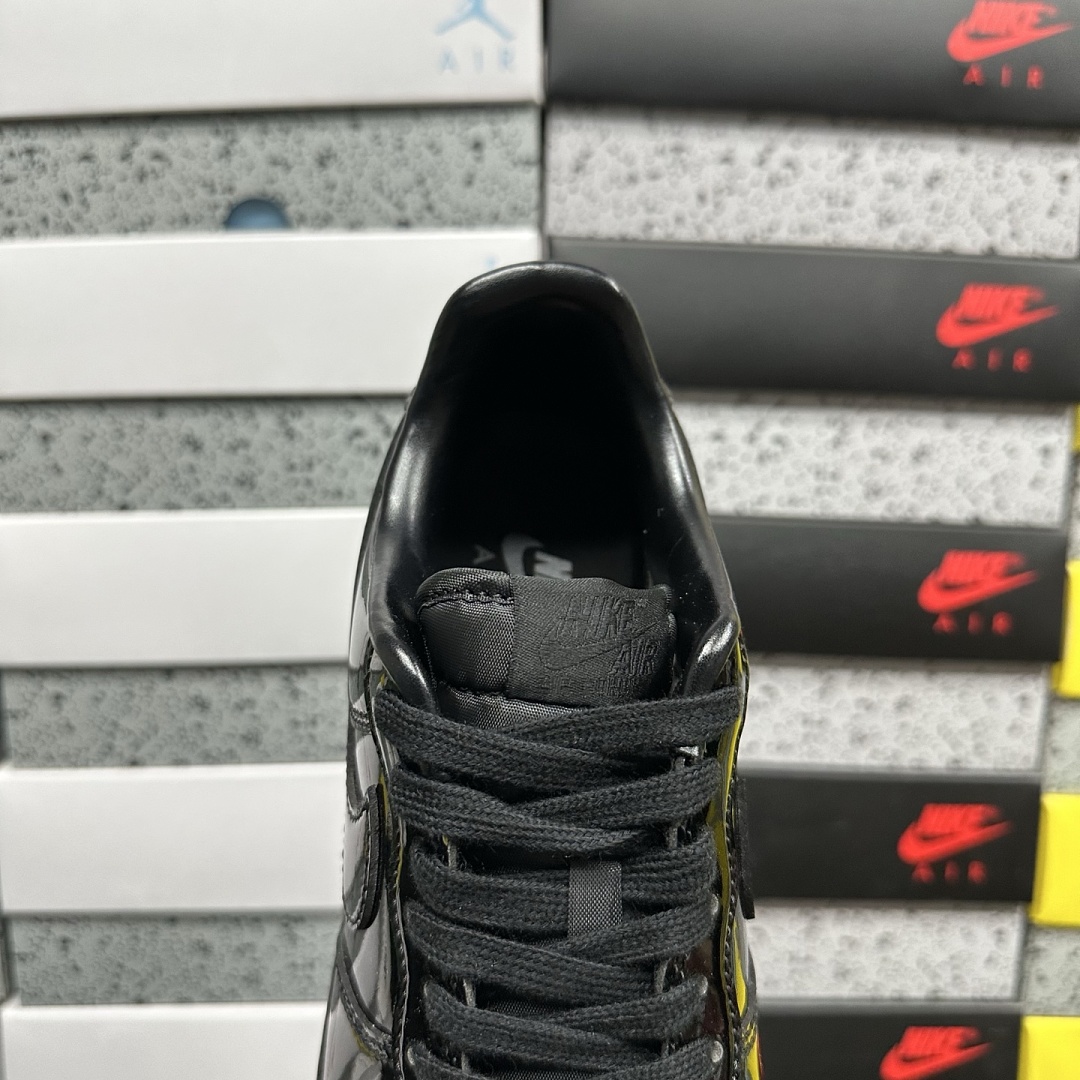 Nike Air Force 1 Low '07 Premium Black Patent - Image 3