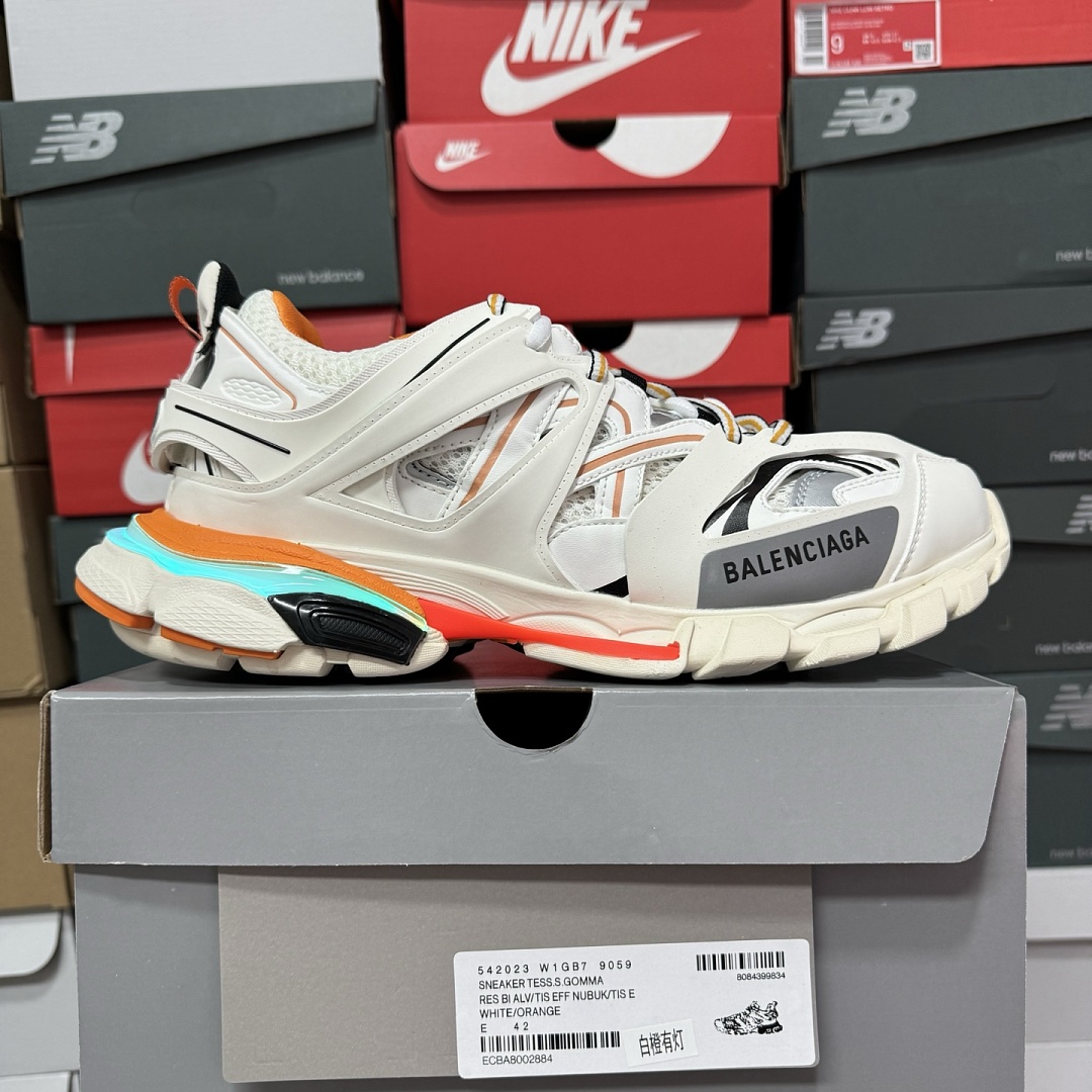 Balenciaga BLCG Track LED (White Orange)