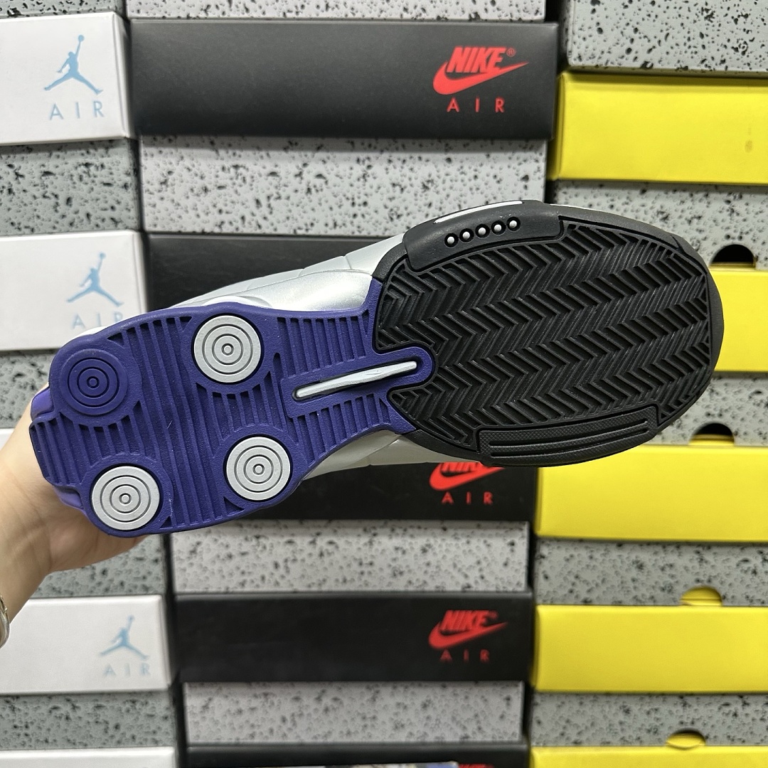 Nike Shox BB4 Black Silver Lapis - Image 9