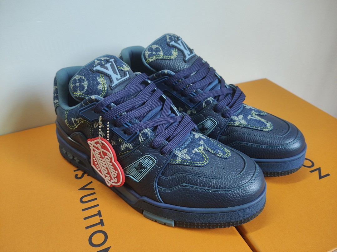 Louis Vuitton LV Trainer X Nigo Blue Demin - Image 6