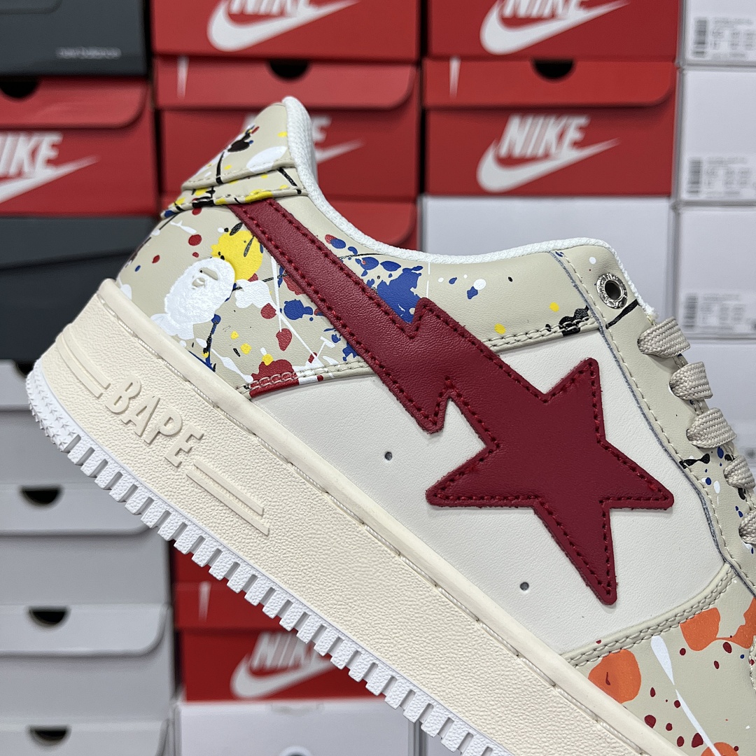 Bape A Bathing Ape Bape Sta Paint (Beige) - Image 8