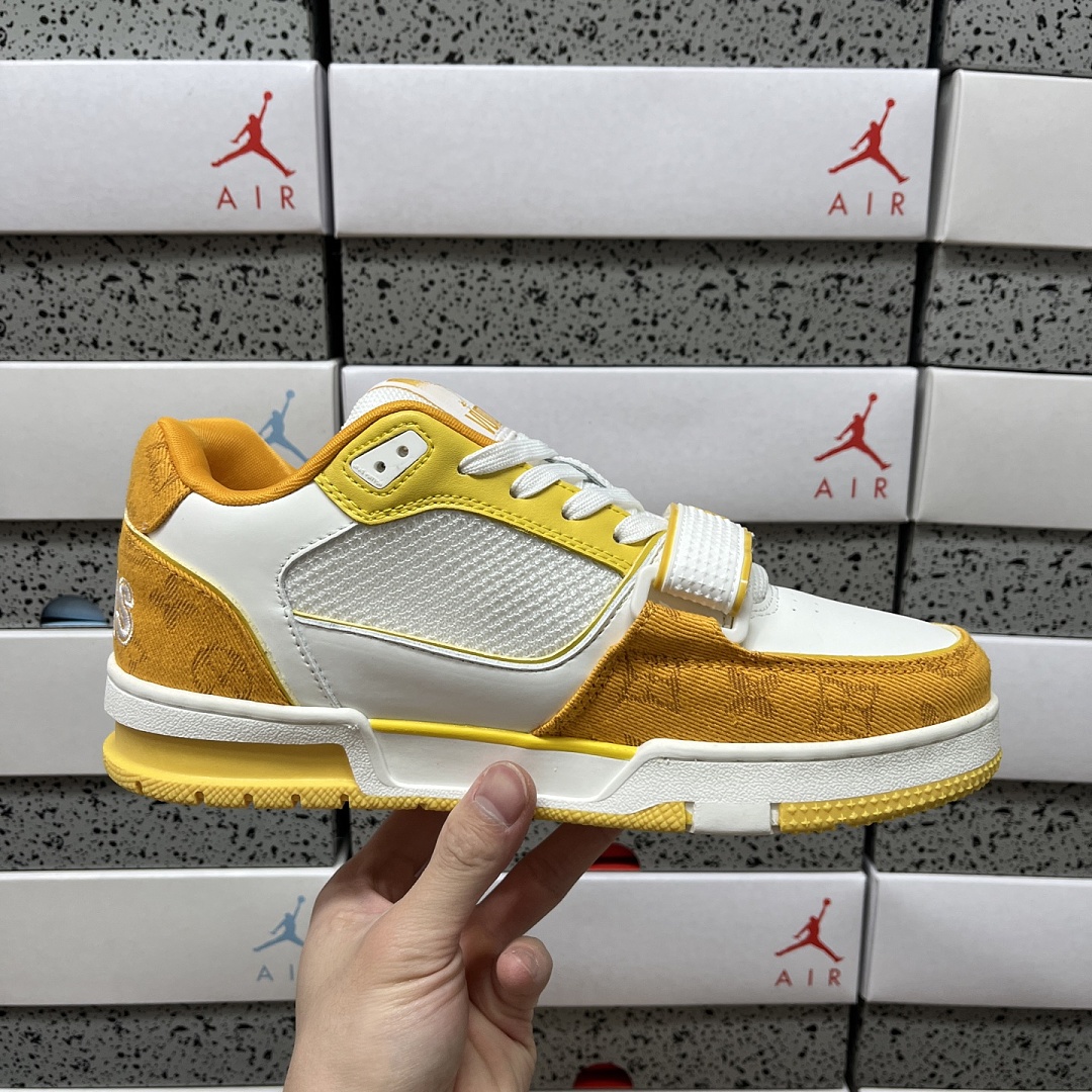 Louis Vuitton Trainer (White Yellow) - Image 8