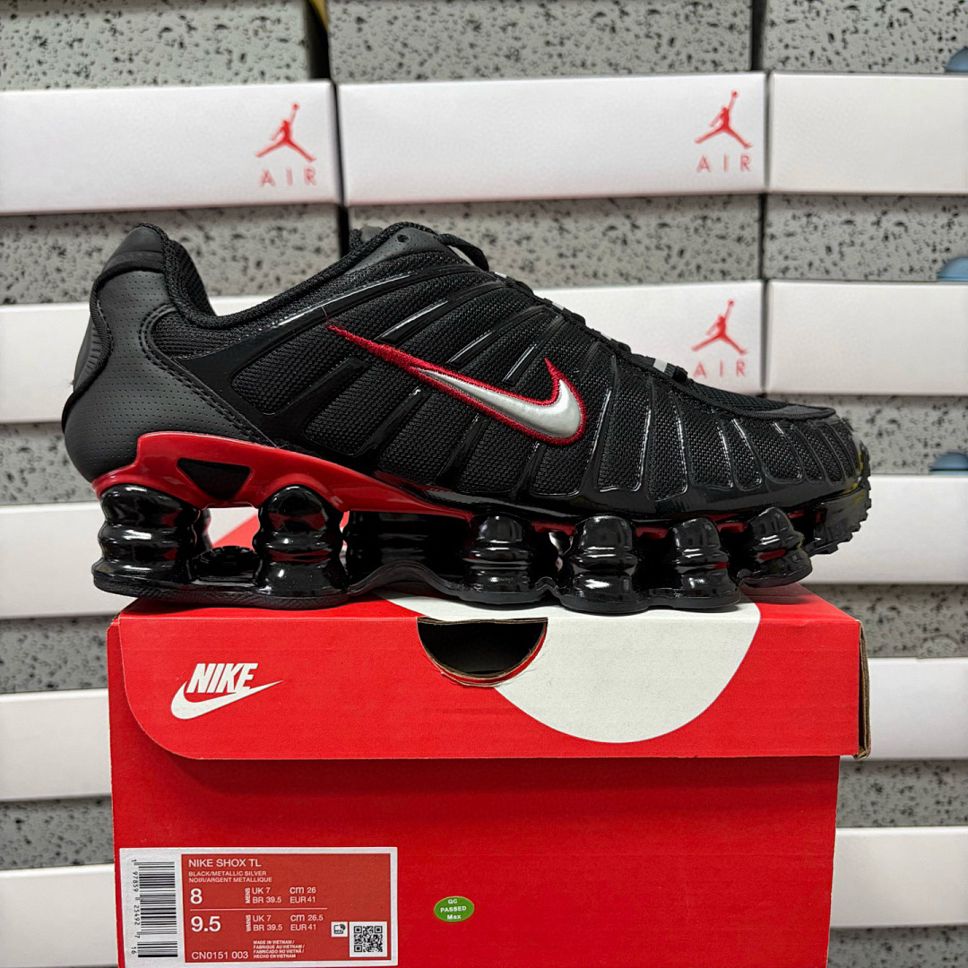 Nike Shox TL Black University (Red)