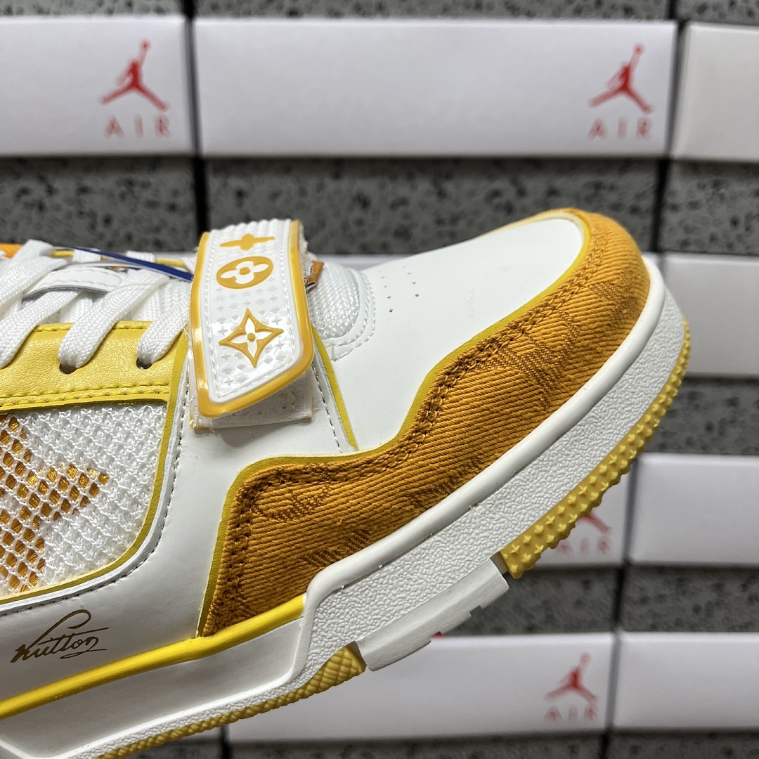 Louis Vuitton Trainer (White Yellow) - Image 3