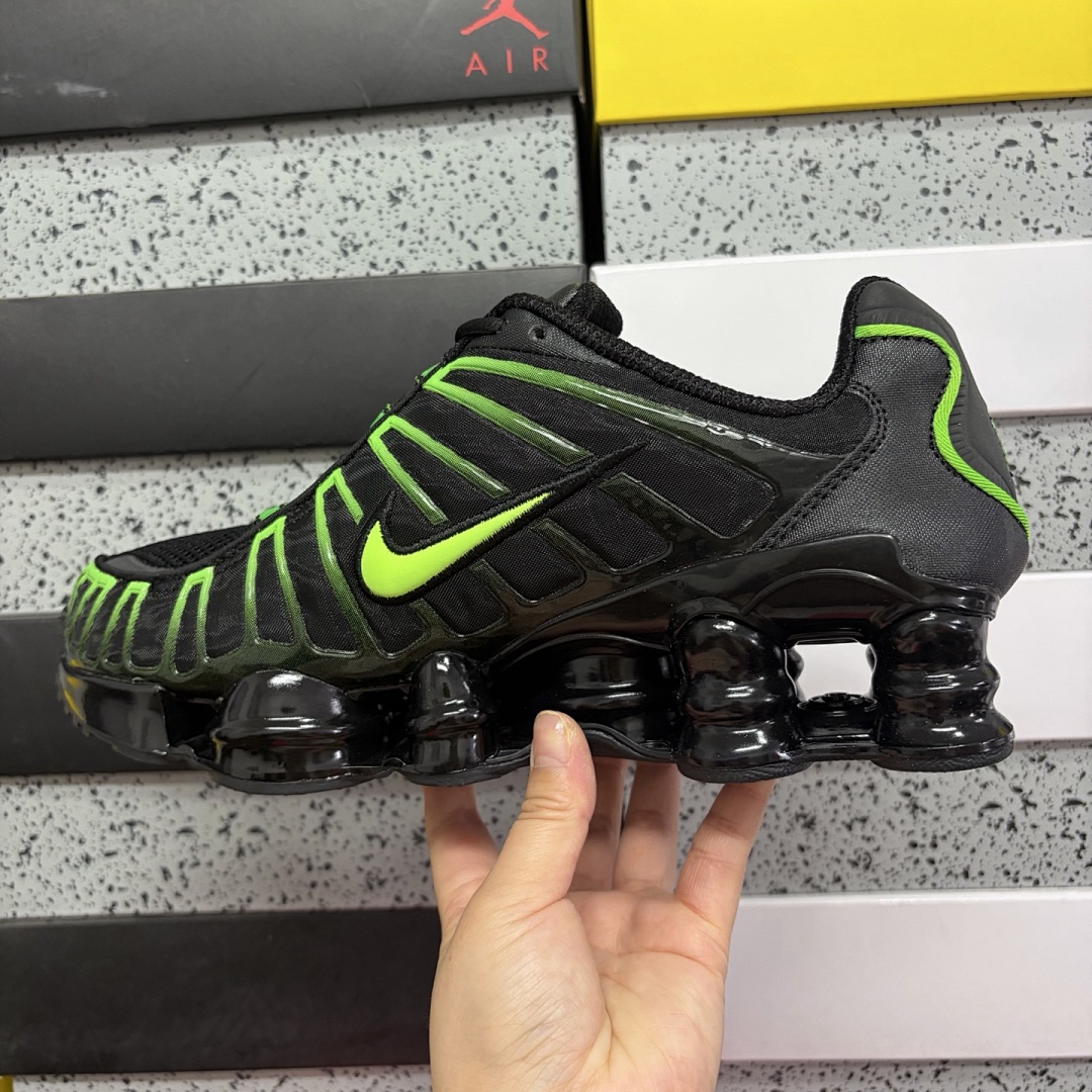 Nike Shox TL Black Green Strike - Image 2