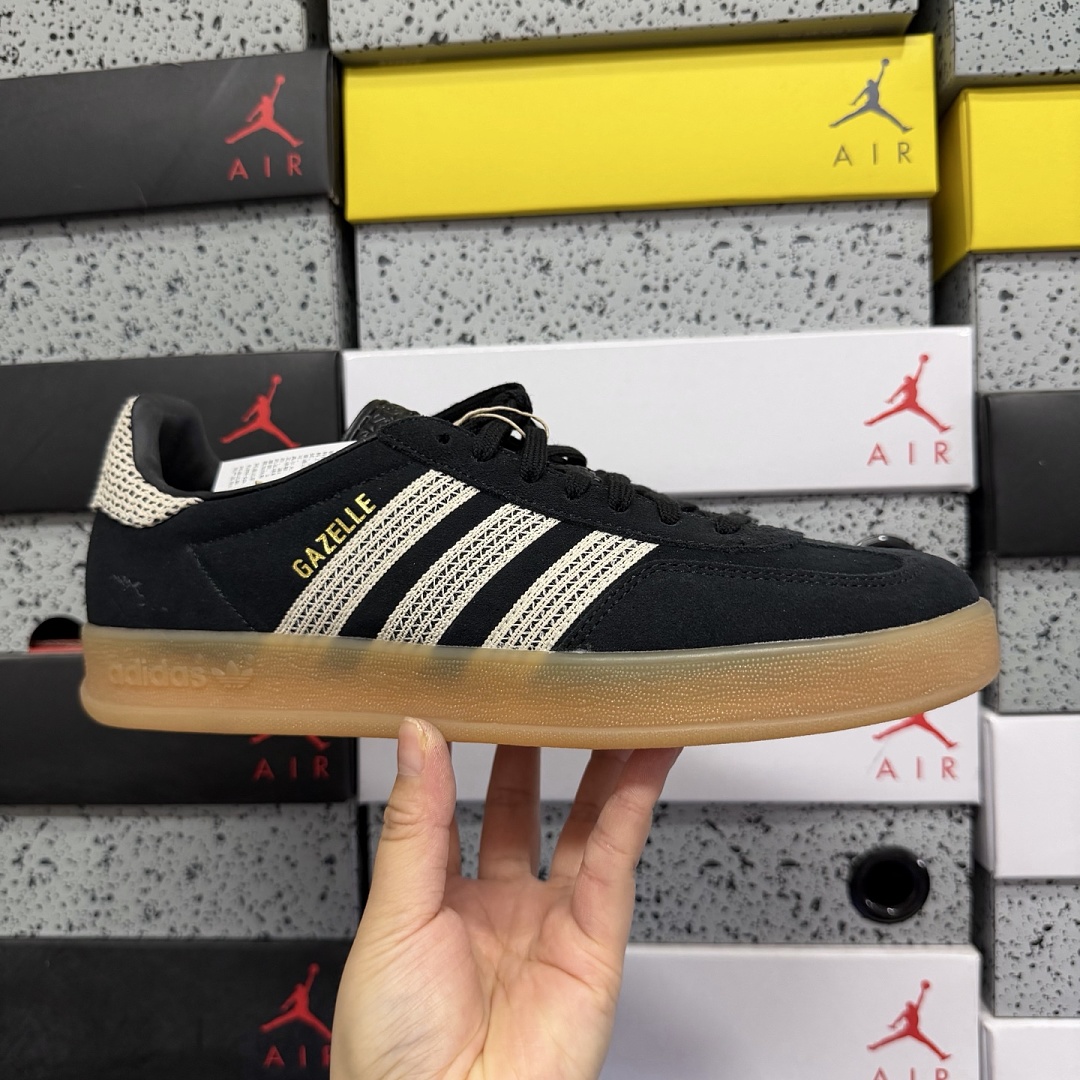 Adidas Gazelle Indoor Core Black Wonder White JI2755 - Image 7