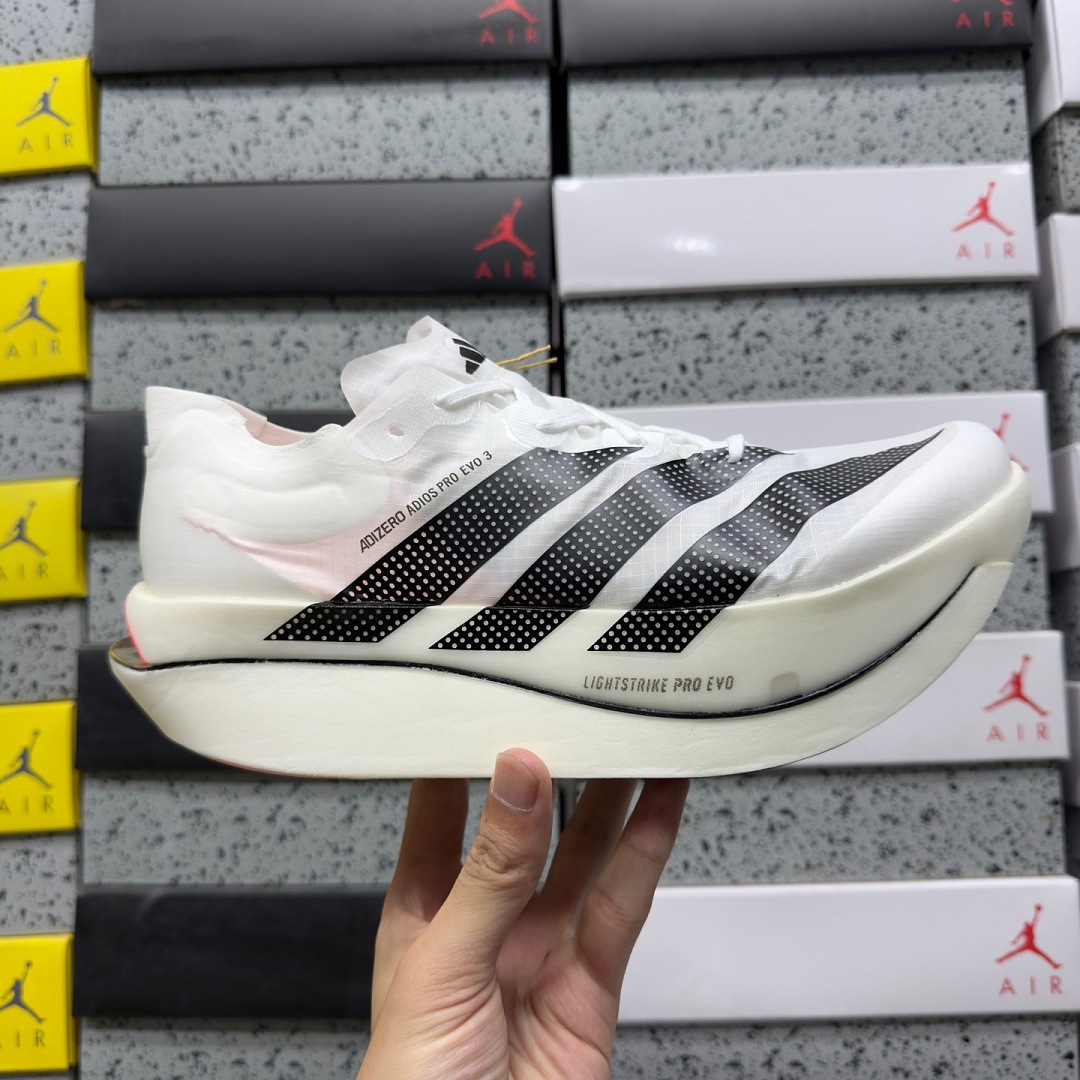 Adidas Adizero Adios Pro Evo 3 (White Black) - Image 9