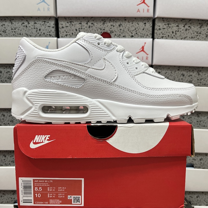 Nike Air Max 90 Leather Triple White CZ5594-100