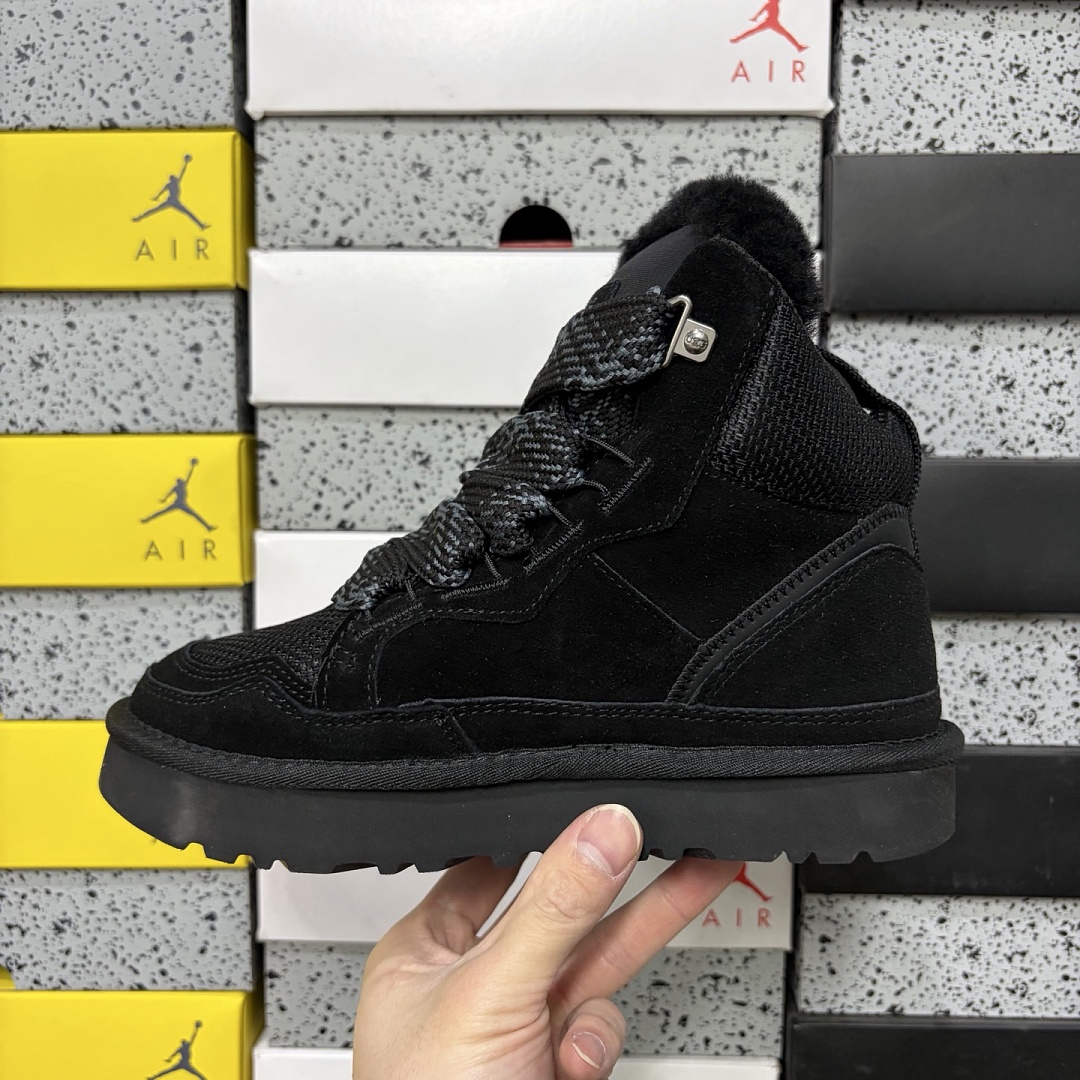 UGG Lowmel High Top Black -5390 - Image 8