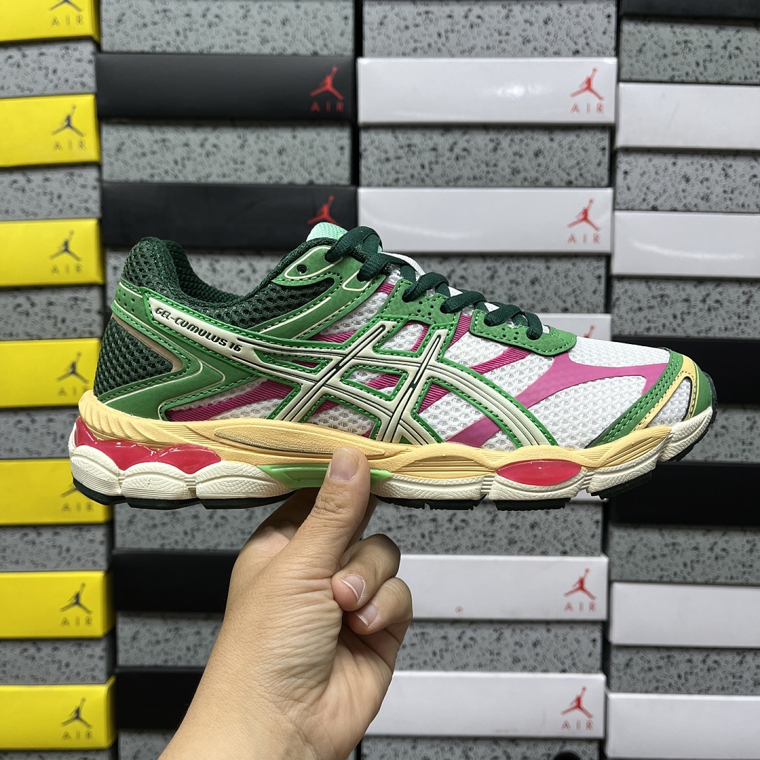 ASICS Gel-Cumulus 16 Green Cream Ivory - Image 6