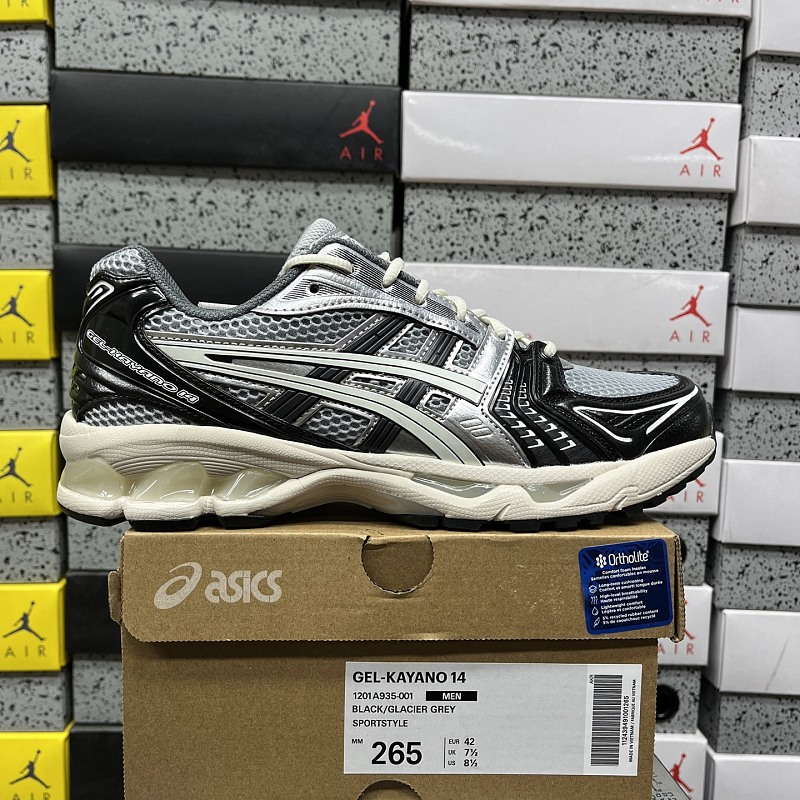 ASICS Gel-Kayano 14 Black Glacier (Grey Silver)
