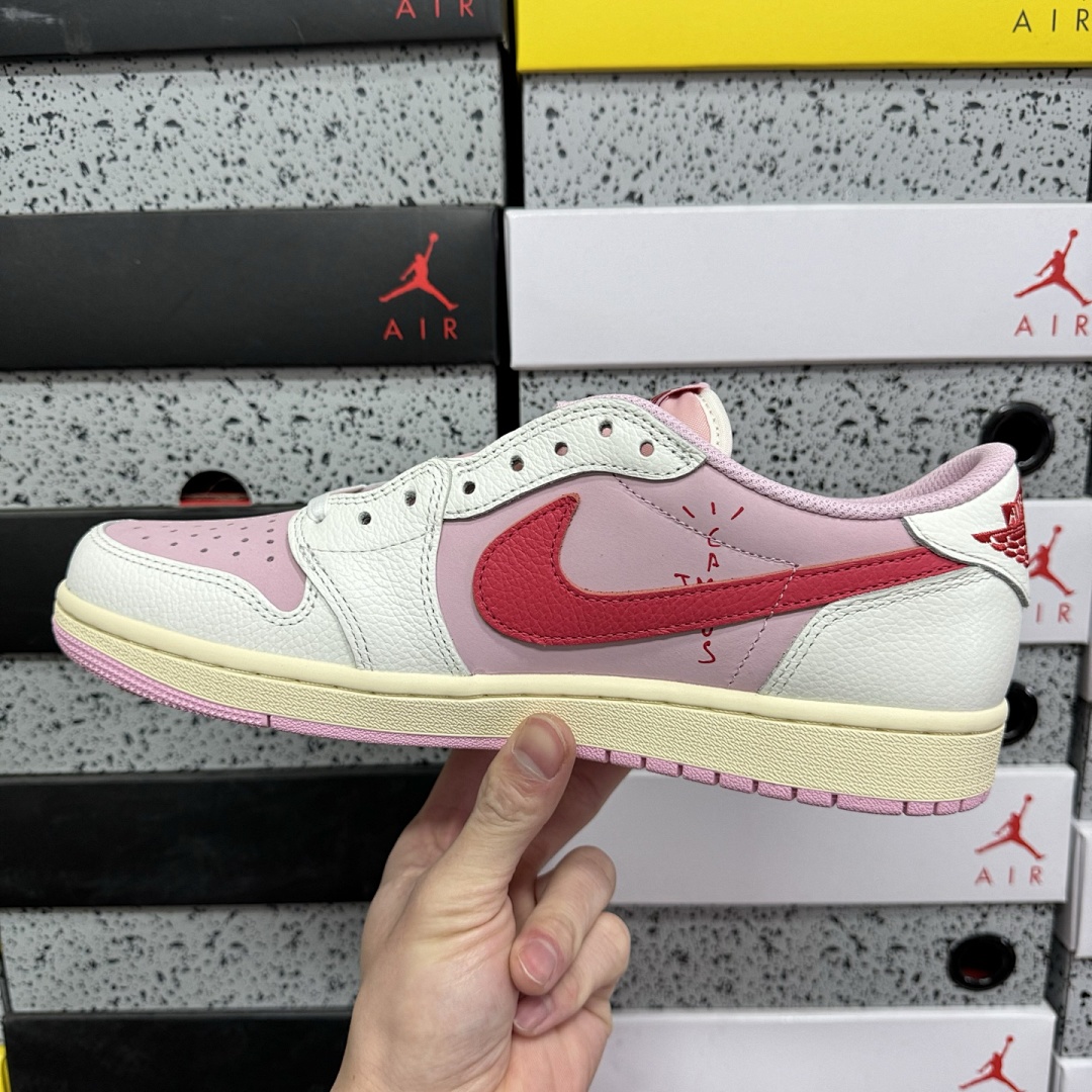 Nike Jordan 1 Retro Low OG SP Travis Scott Shy (Pink) - Image 6
