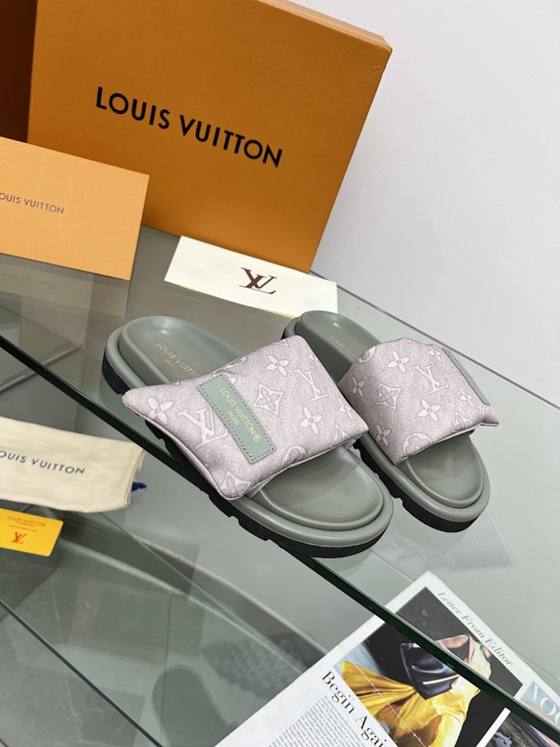 Louis Vuitton Velcro Slippers - Image 5