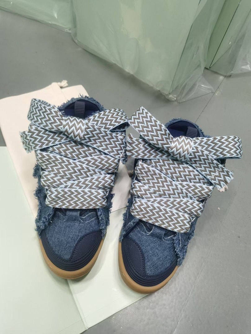 Lanvin FoShan Batch Lanvin Leather Curb Sneakers Three Generations - Image 2