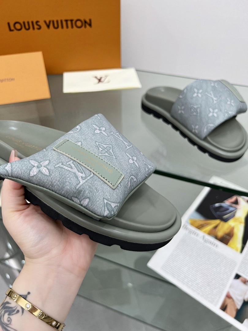Louis Vuitton Velcro Slippers - Image 8