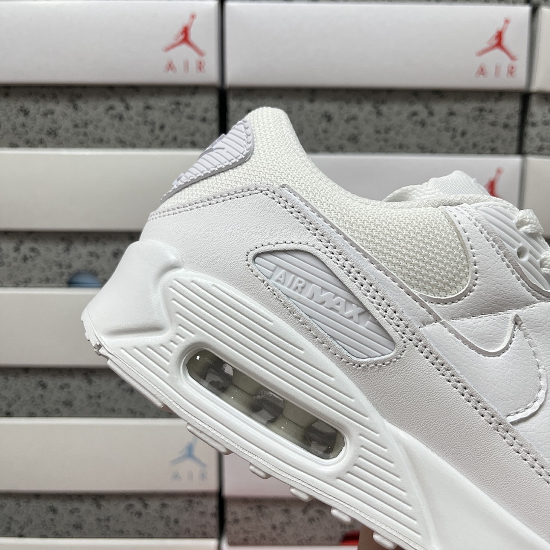 Nike Air Max 90 Recraft (Triple White) - Image 7