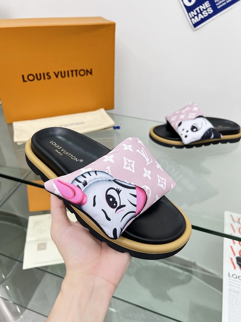 Louis Vuitton Velcro Slippers - Image 4