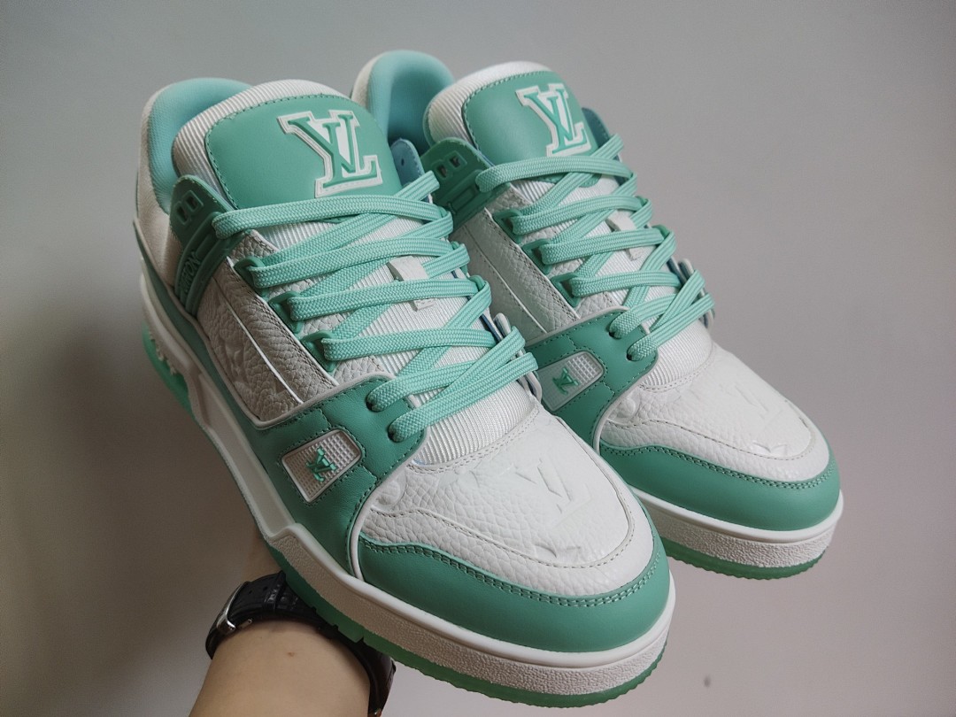 Louis Vuitton LV Trainer (Green White) - Image 8