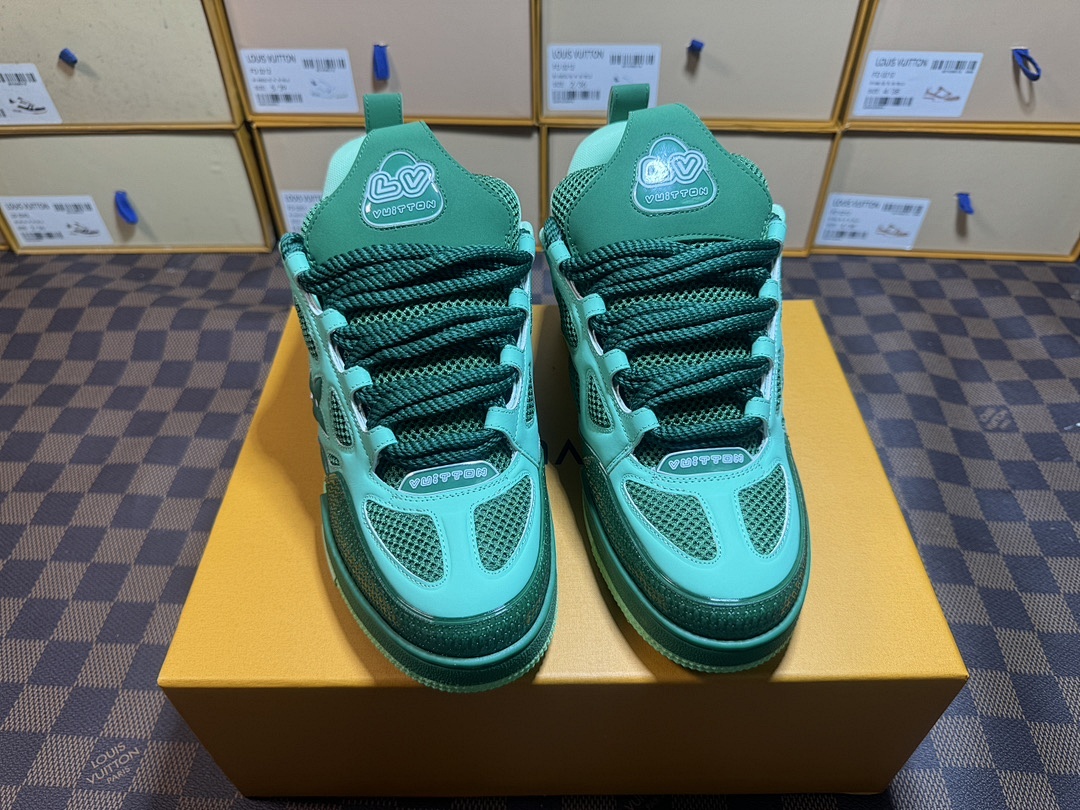Louis Vuitton LV Skate Green Sports Shoes - Image 9