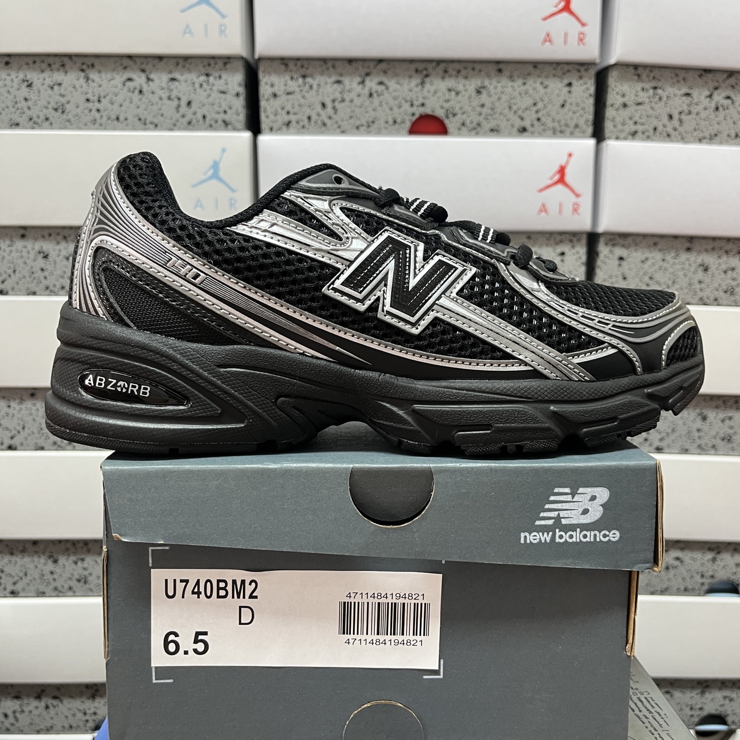 New Balance 740V2 (Black Grey Silver) - Image 10