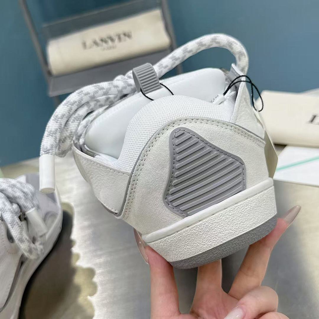Lanvin FoShan Batch Lanvin Leather Curb Sneakers Three Generations - Image 5