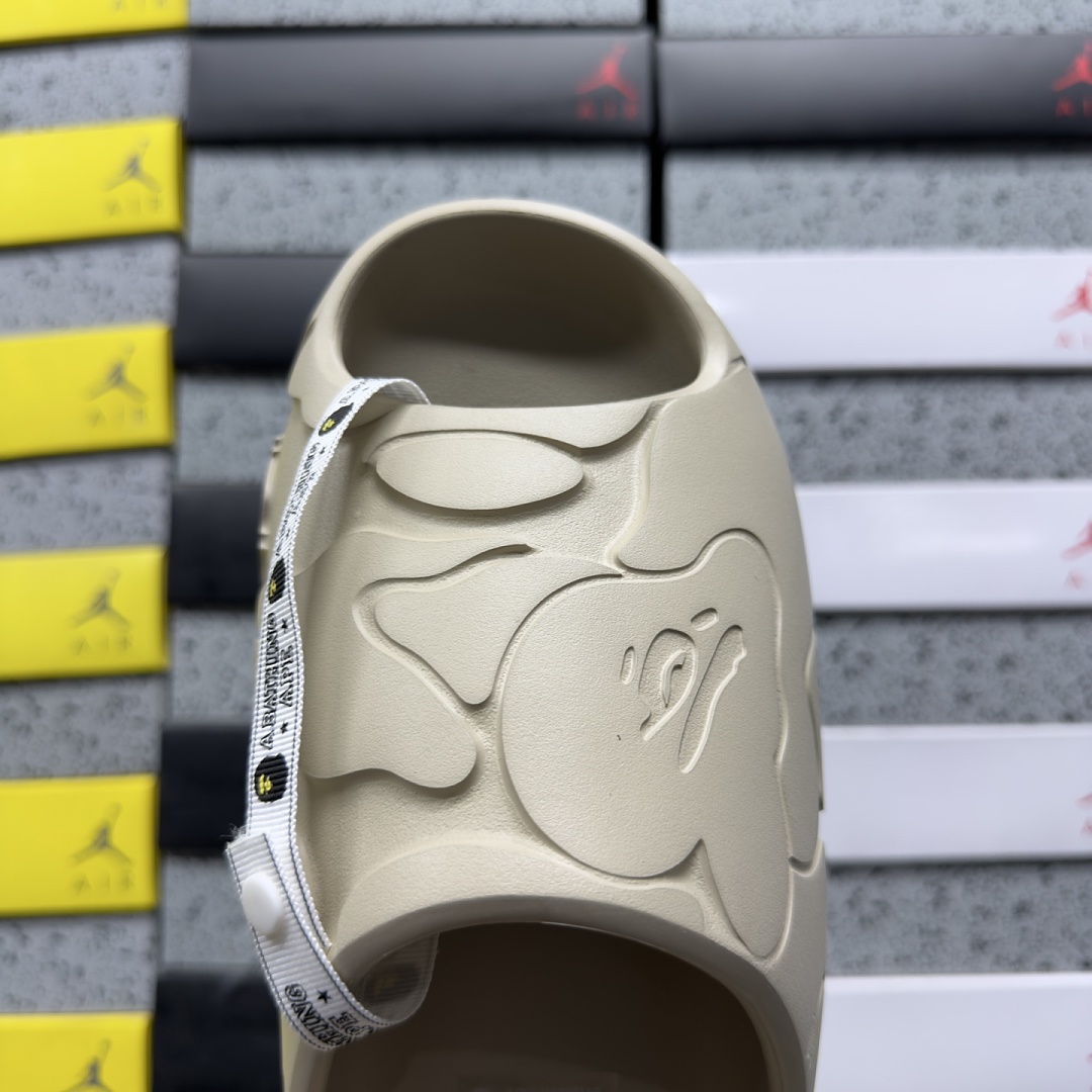 Bape Slide #1 Beige Solid Camo Cream Yellow 0ZXSLM323911Q - Image 4