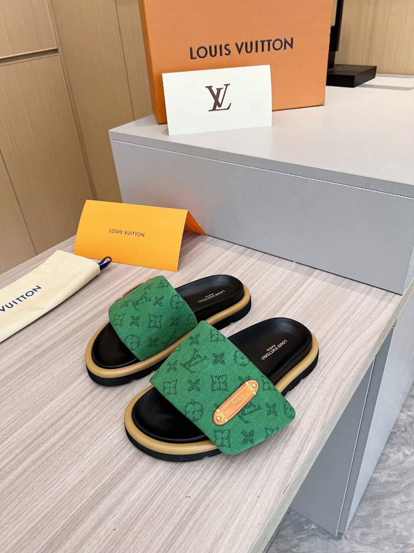 Louis Vuitton Velcro Slippers - Image 3