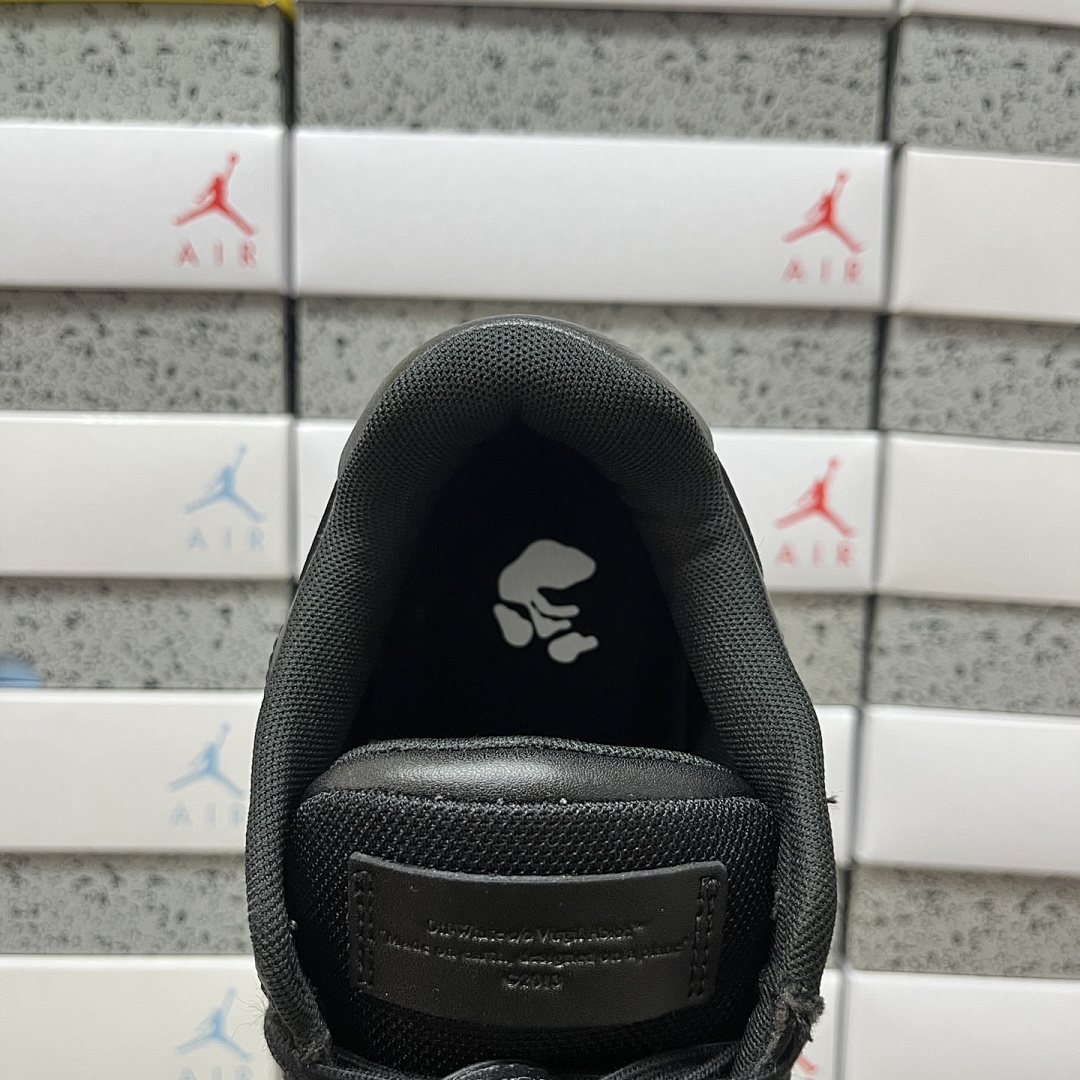 Off-White Out Of Office OOO Low Tops (Black White) - Image 6