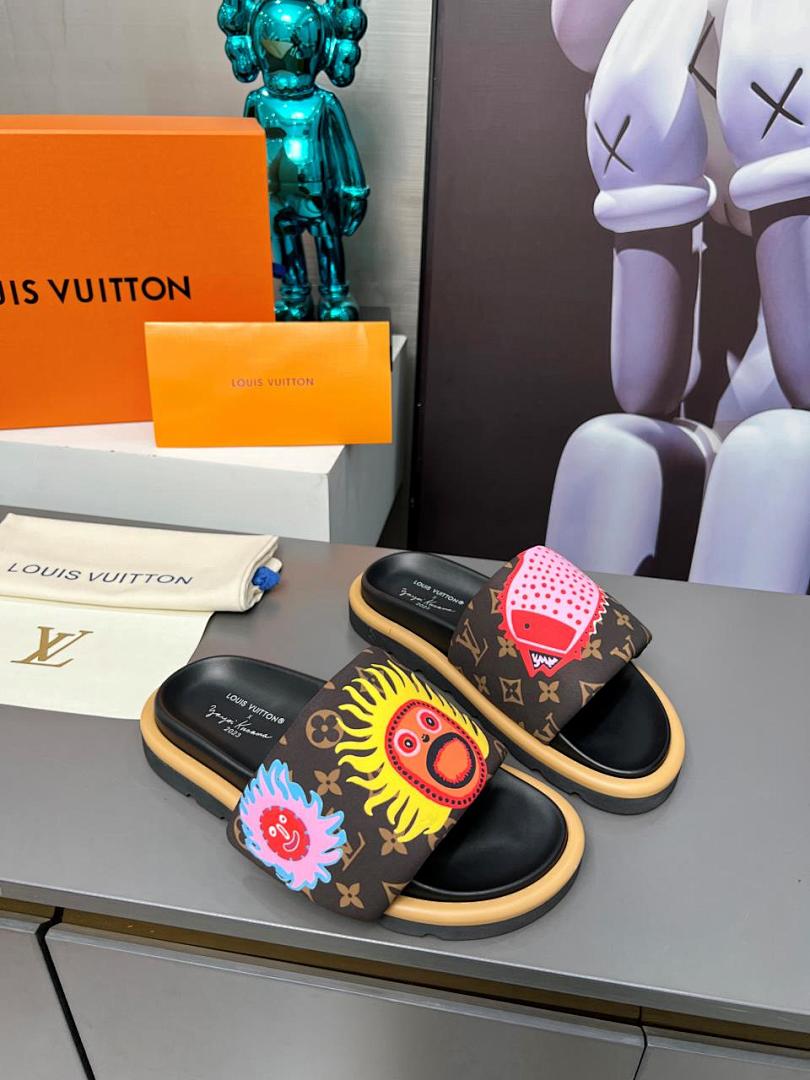 Louis Vuitton Velcro Slippers - Image 7