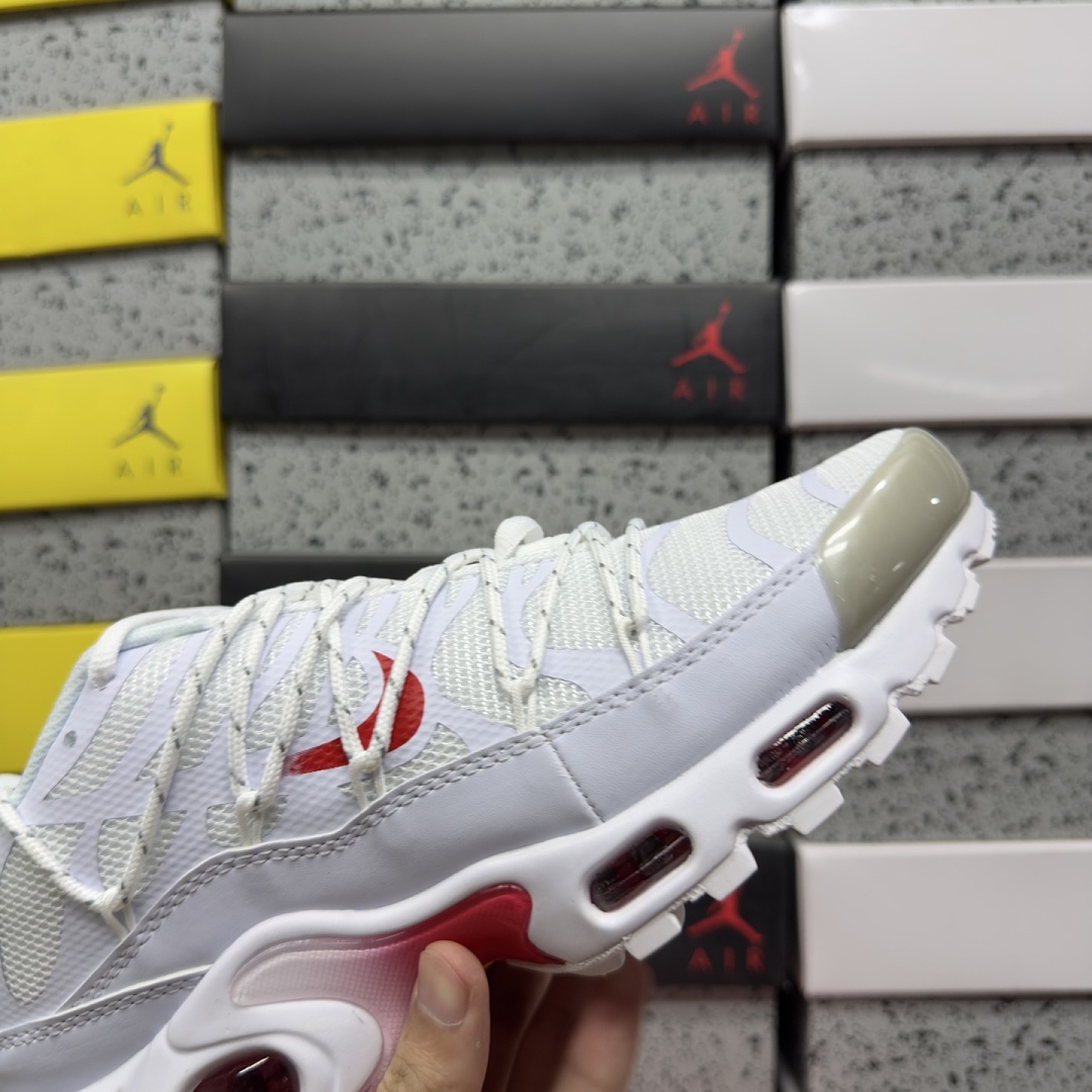 Nike Air Max Plus Lace Utility White University Red FN3488-100 (Up) - Image 3