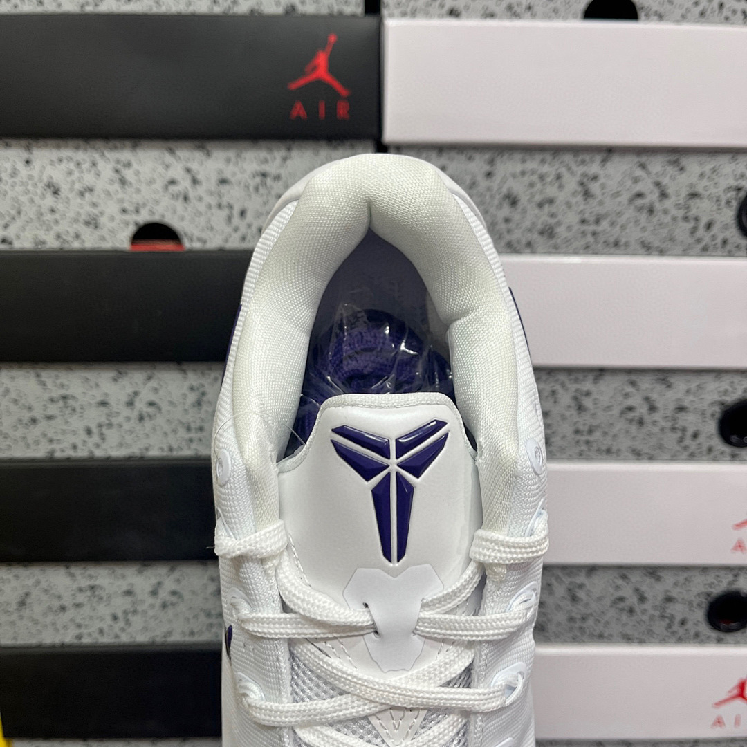 Nike Kobe 9 Elite Low EM Protro White Court Purple ZK9 - Image 6