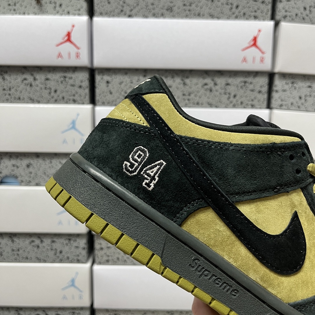 Nike SB Dunk Low Supreme Camper Collab (Black Yellow Green 94) - Image 9