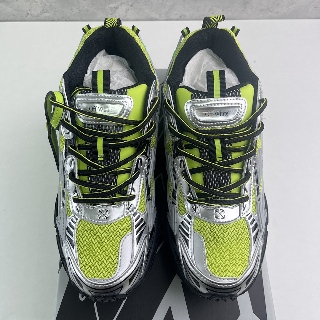 Off-White Be Right Back Silver Green Fluo - Image 9