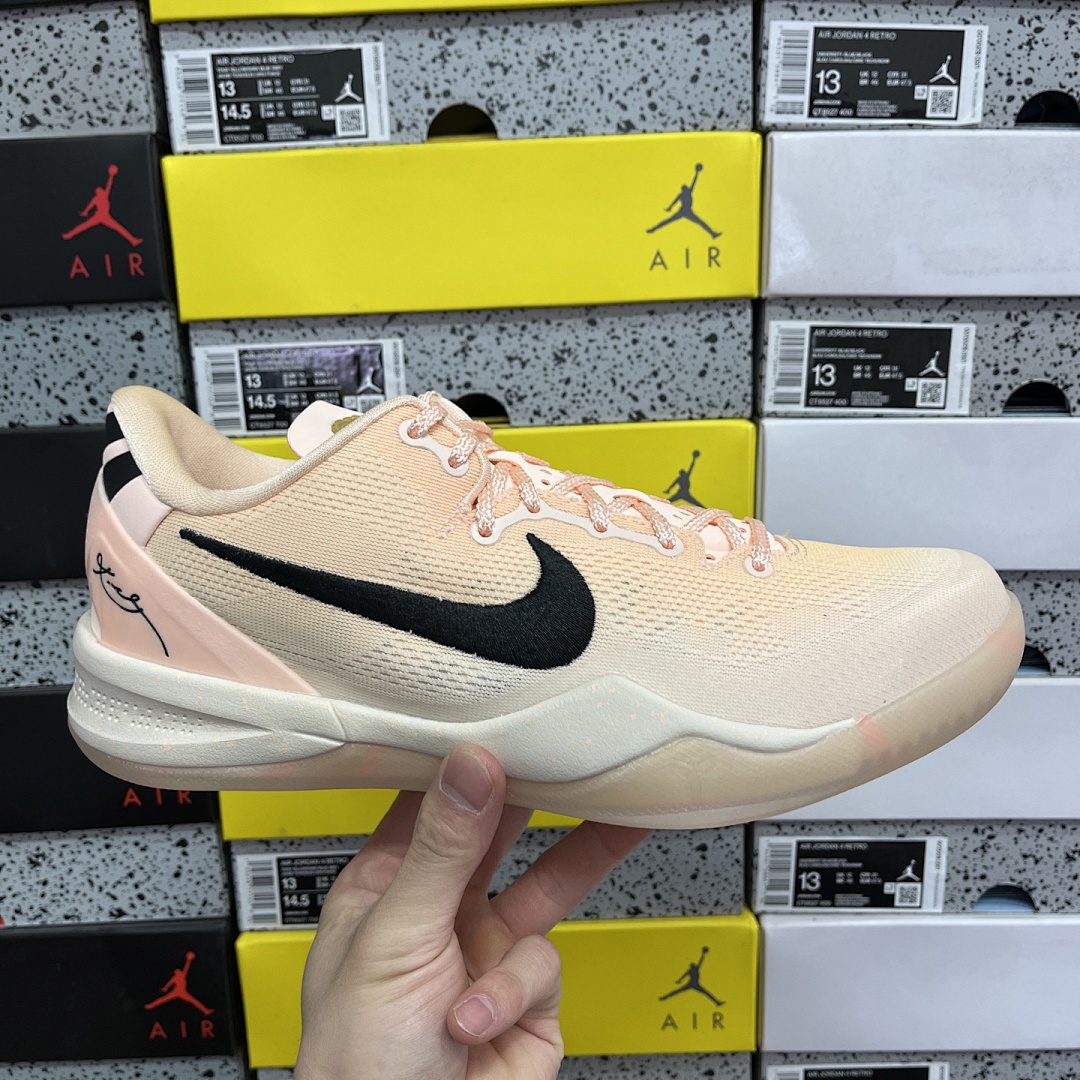 Nike Kobe 8 Protro EYBL Academy PE ZK8 Peach Pink HQ3138 - Image 15
