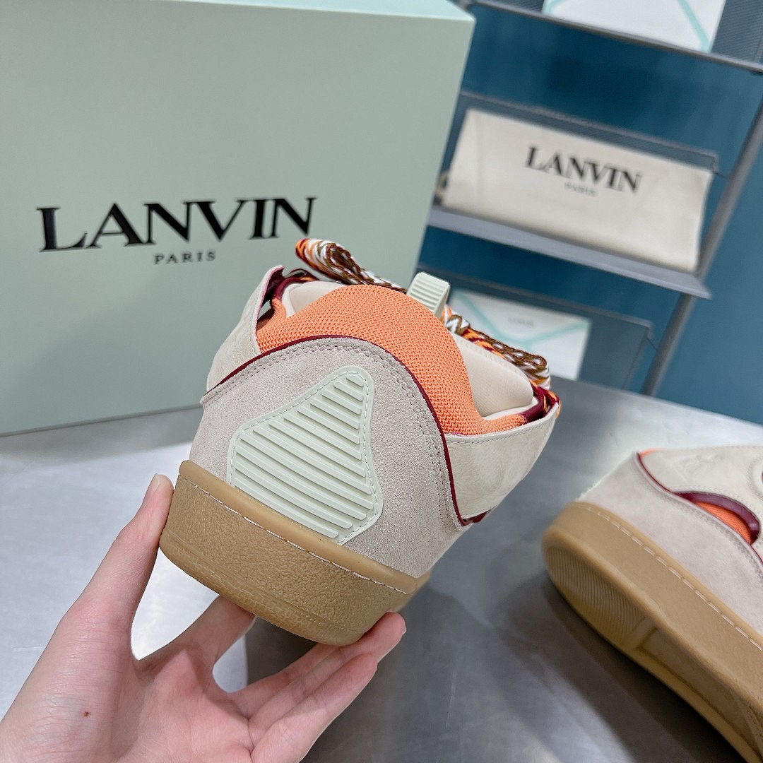 Lanvin FoShan Batch Lanvin Leather Curb Sneakers Three Generations - Image 2