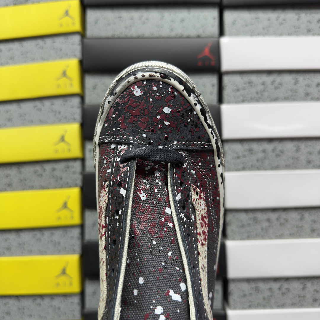 Vans Premium Old Skool 36 Paint Splatter Charcoal (Grey) - Image 3