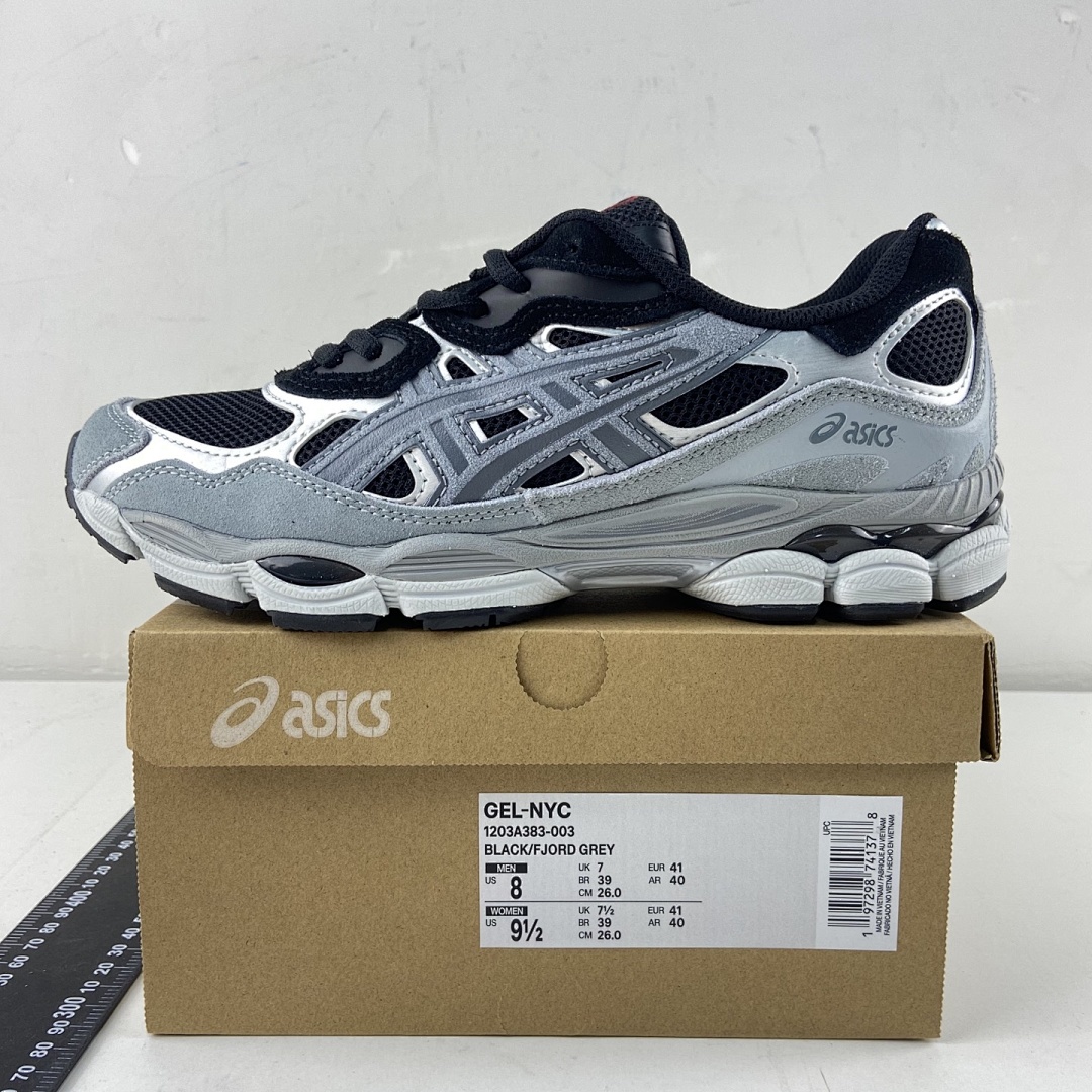 ASICS Gel-NYC Black Fjord Grey NYC - Image 3